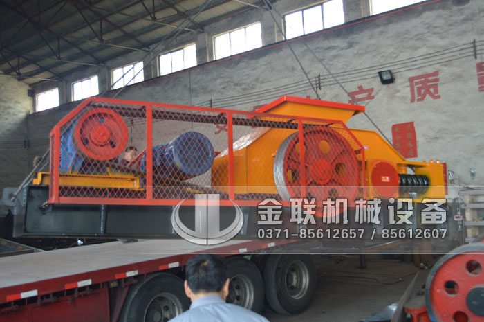 2PG800X600对辊破碎机发货图片_发往广东广州_破碎钙石3