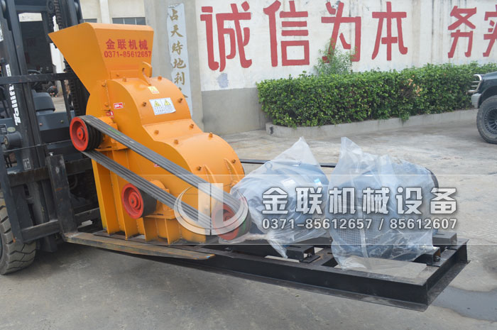 小型双级粉碎机生产线发货图片_发往山东烟台_粉碎青石1