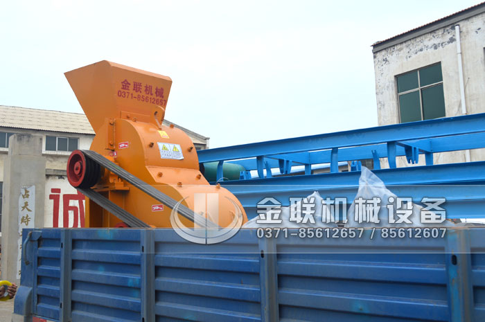 小型双级粉碎机生产线发货图片_发往山东烟台_粉碎青石6